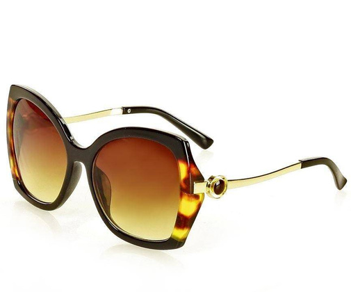 Eleganckie okulary przeciwsłoneczne MAZZINI BUTTERFLY  brąz - min. zamówienie 20 / 50 / 100 szt.