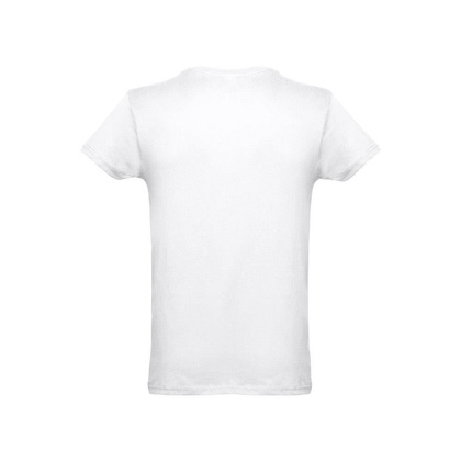 THC LUANDA WH. T-shirt męski z bawełny rurkowej. Kolor biały