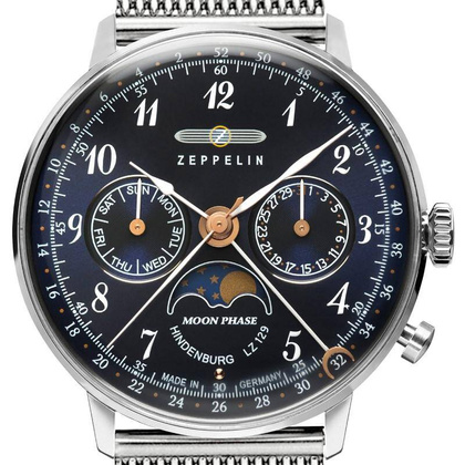 Zegarek Zeppelin LZ129 Hindenburg 7037M-3 Quarz Niebieski