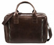 Skórzana torba na ramię na laptop BRØDRENE R02 ciemny brąz Kolor wnętrza: Czarny - min. zamówienie 20 / 50 / 100 szt.