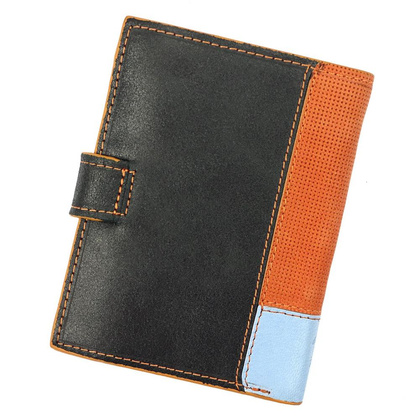 Skórzany męski portfel Polo Club 1223 PL04 czarny