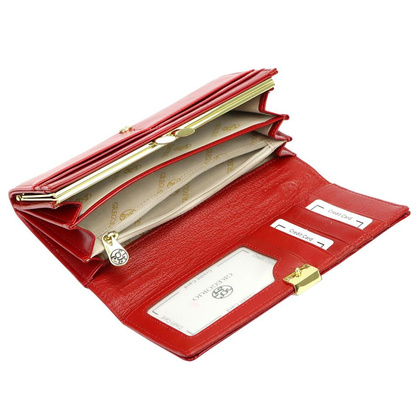 Portfel damski GREGORIO AL-100 skóra naturalna + skóra ekologiczna