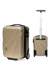 Bardzo mała walizka PELLUCCI RGL 885 XS 40x25x20 SZAMPAN