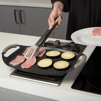 Płyta do grillowania granitowa FUNTZIO 48x29 cm