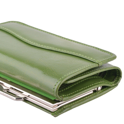 Portfel damski skórzany KEMER P25 Zielony - min. zamówienie 20 / 50 / 100 szt.