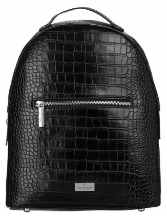 Mały, funkcjonalny plecaczek damski ze skóry ekologicznej