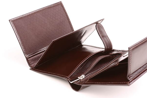 Skórzany portfel męski KEMER VOOC PPM4 Brązowy