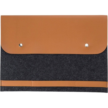 Etui na laptopa 14" z filcu RPET, teczka na dokumenty