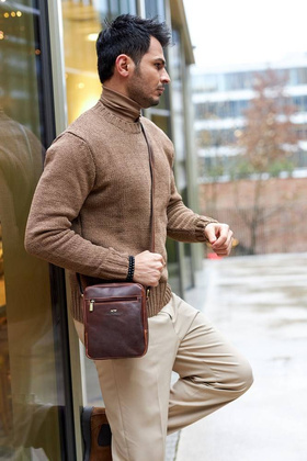 Skórzana torba męska do pracy