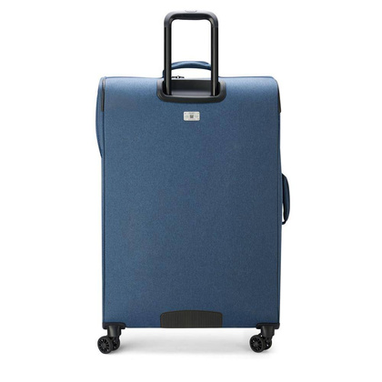 Delsey Maubert 2.0 duża miękka niebieska walizka na kółkach 79 cm