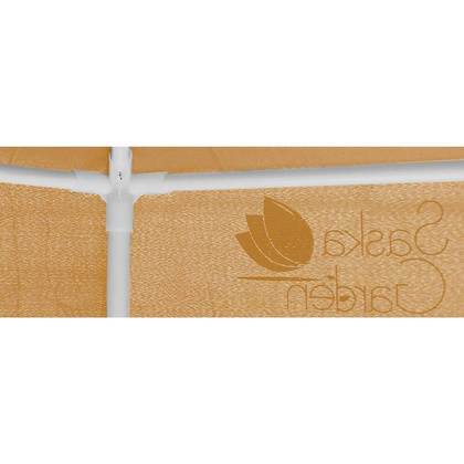 PAWILON OGRODOWY SZEŚCIOKĄTNY 2x2x2x2.5M Z MOSKITIERĄ BEŻOWY