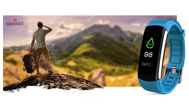 Smartband Giewont GW200-7 + Dodatkowy pasek jasnoniebieski
