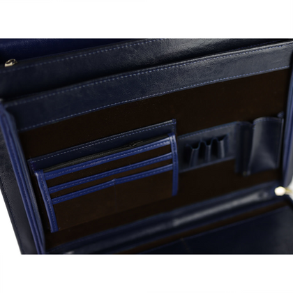 537 Teczka skórzana elegant - granat KEMER