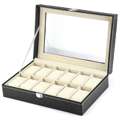 ORYGINALNE PUDEŁKO SZKATUŁKA CZARNY PATRIZIA WATCH-12-22001 KEMER