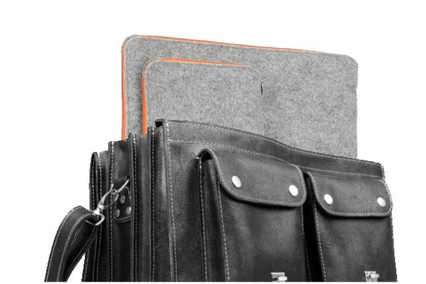 PROMO SET Torba TC12 Czarna + Etui na laptop EPD1 Grafitowe