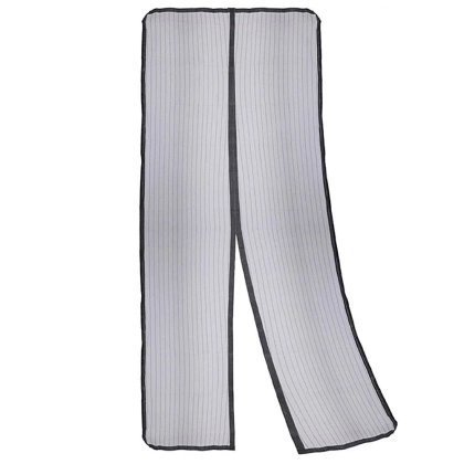 Siatka moskitiera magnetyczna z magnesem na drzwi owady komary czarna 210x100 cm