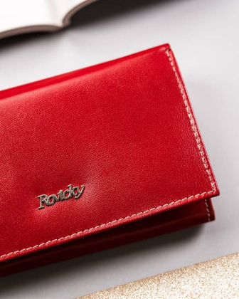 Stylowy portfel z kolorowej skóry naturalnej