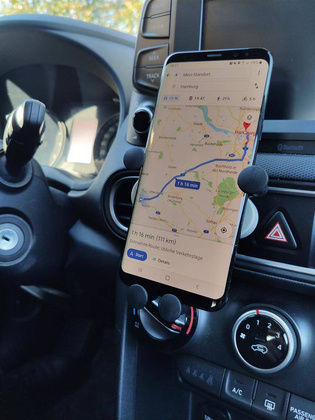 Uchwyt do telefonu CLAW, czarny, szary