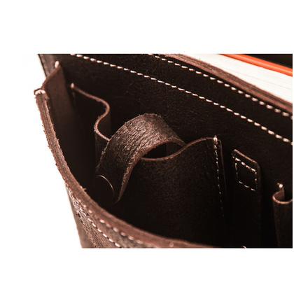 Skórzana torba na ramię teczka KEMER VOOC TC5 brąz