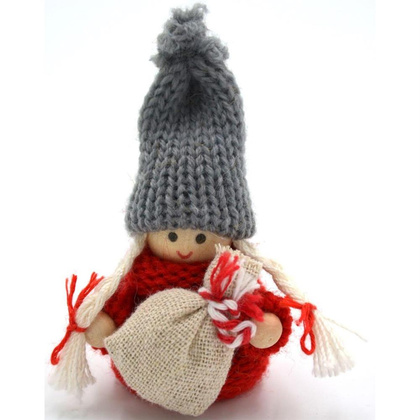 Laleczka dekoracyjna z workiem GIRL