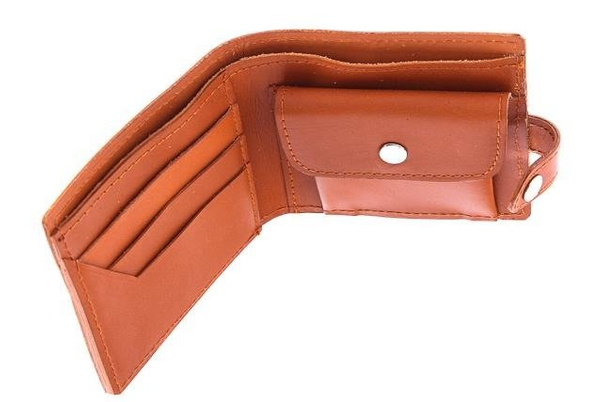 Portfel skórzany unisex KEMER VOOC Vintage P21 Naturalny