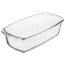 Forma do pieczenia szklana / naczynie żaroodporne do zapiekania 27x14x7 cm