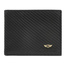 Poziomy, skórzany portfel męski carbon