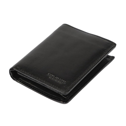 Mały portfel męski skórzany 0728/17 60RFID Brązowy