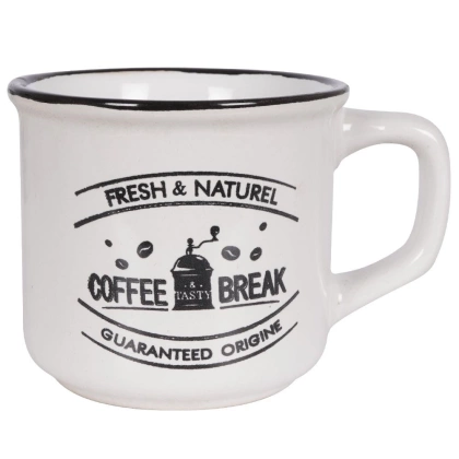 Kubek z uchem ceramiczny do kawy zestaw komplet kubków na prezent 160 ml 3 sztuki