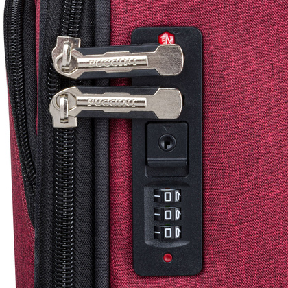 Mała kabinowa walizka PUCCINI MALMO EM50710C 3 Czerwono czarna