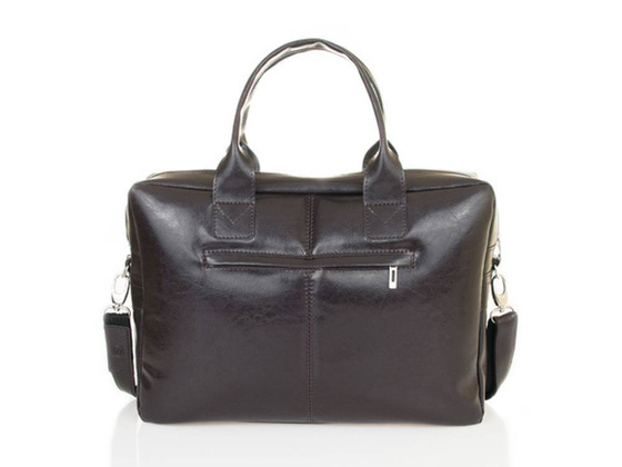 Męska torba na ramię laptop BRØDRENE b03 ciemny brąz Kolor wnętrza: Czarny - min. zamówienie 20 / 50 / 100 szt.