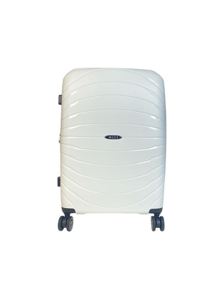 LYS Paris Salvador Duża twarda biała walizka na kółkach 76 cm