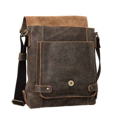 Męska torba na ramię Canaletto – postarzana skóra i wykończenia w starym złocie TM253s235