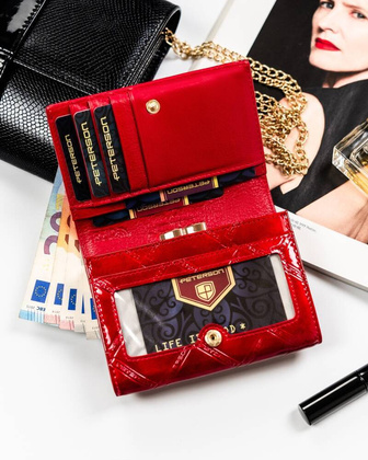 Skórzany portfel damski z systemem RFID