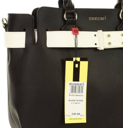 MONNARI Elegancka torebka kuferek czarny - min. zamówienie 20 / 50 / 100 szt.