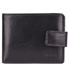 Portfel męski skórzany KEMER M 14 Czarny  - min. zamówienie 20 / 50 / 100 szt.