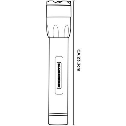LATARKA TAKTYCZNA ALUMINIOWA 12W 1200LUMENÓW BLACK + DECKER