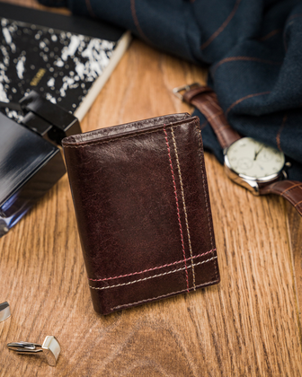 Portfel męski skórzany always wild® skóra na karty