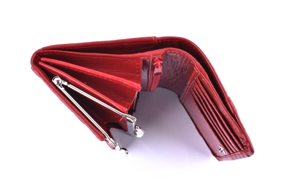 Portfel damski skórzany KEMER P10 Czerwony - min. zamówienie 20 / 50 / 100 szt.