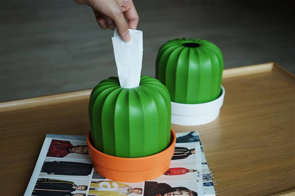 Pojemnik na chusteczki i papier Cactiss 10276-OR-GN