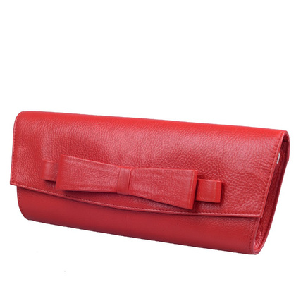 Torebka wizytowa skórzana BELLUCCI R130 Czerwona - min. zamówienie 20 / 50 / 100 szt.