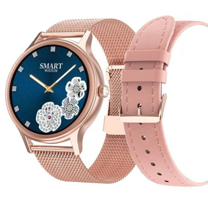 SMARTWATCH PACIFIC 18-1 - BRANSOLETA + PASEK: Rosegold / Różowy (zy697a)