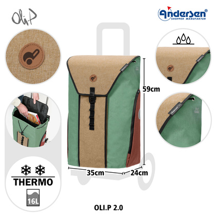 Wózek na zakupy ANDERSEN Alu Star OLI. P 2.0.