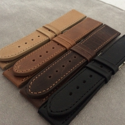 LAVVU Czarny szyty pasek SPORT z luksusowej skóry Top Grain - 20