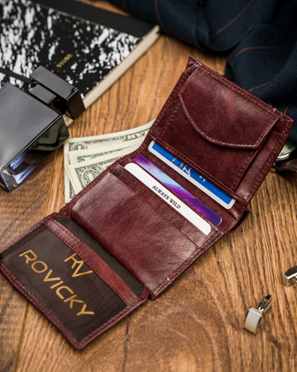 Portfel męski skórzany always wild® skóra na karty