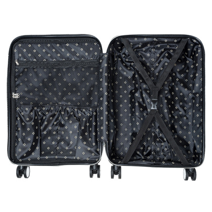 Średnia walizka PUCCINI BEVERLY HILLS ABS015B 10 Zebra