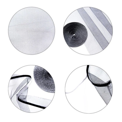 Moskitiera siatka na okno okienna owady komary 2 sztuki czarna 130x150 cm