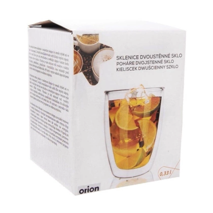 Szklanka termiczna z podwójną ścianką do kawy latte herbaty 0,33 l