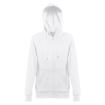 THC AMSTERDAM WOMEN WH. Bluza damska z kapturem i pełnym zamkiem
