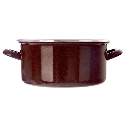 Garnek emaliowany BROWN 24 cm, 4 l